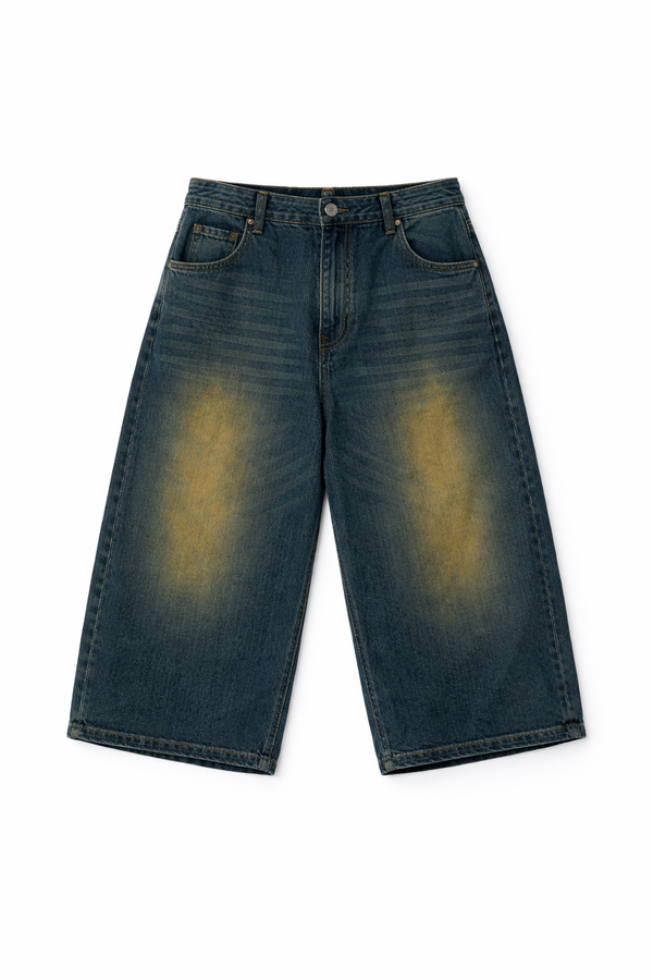 Vintage Wash Denim Shorts