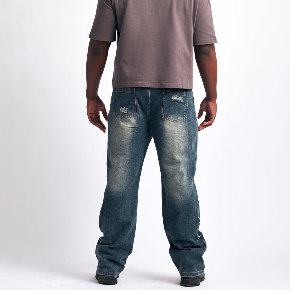 Classic Straight-Leg Denim Jeans