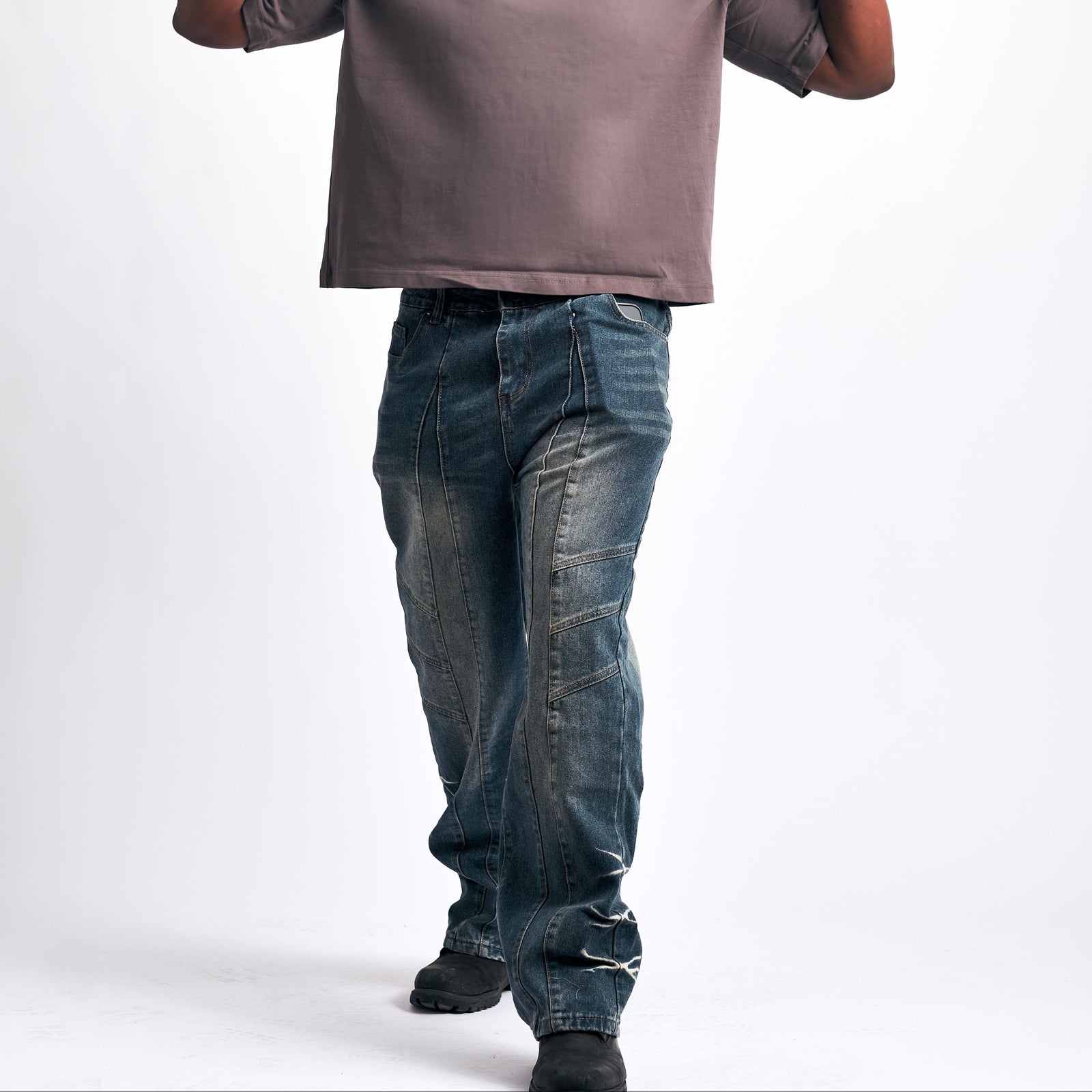 Classic Straight-Leg Denim Jeans