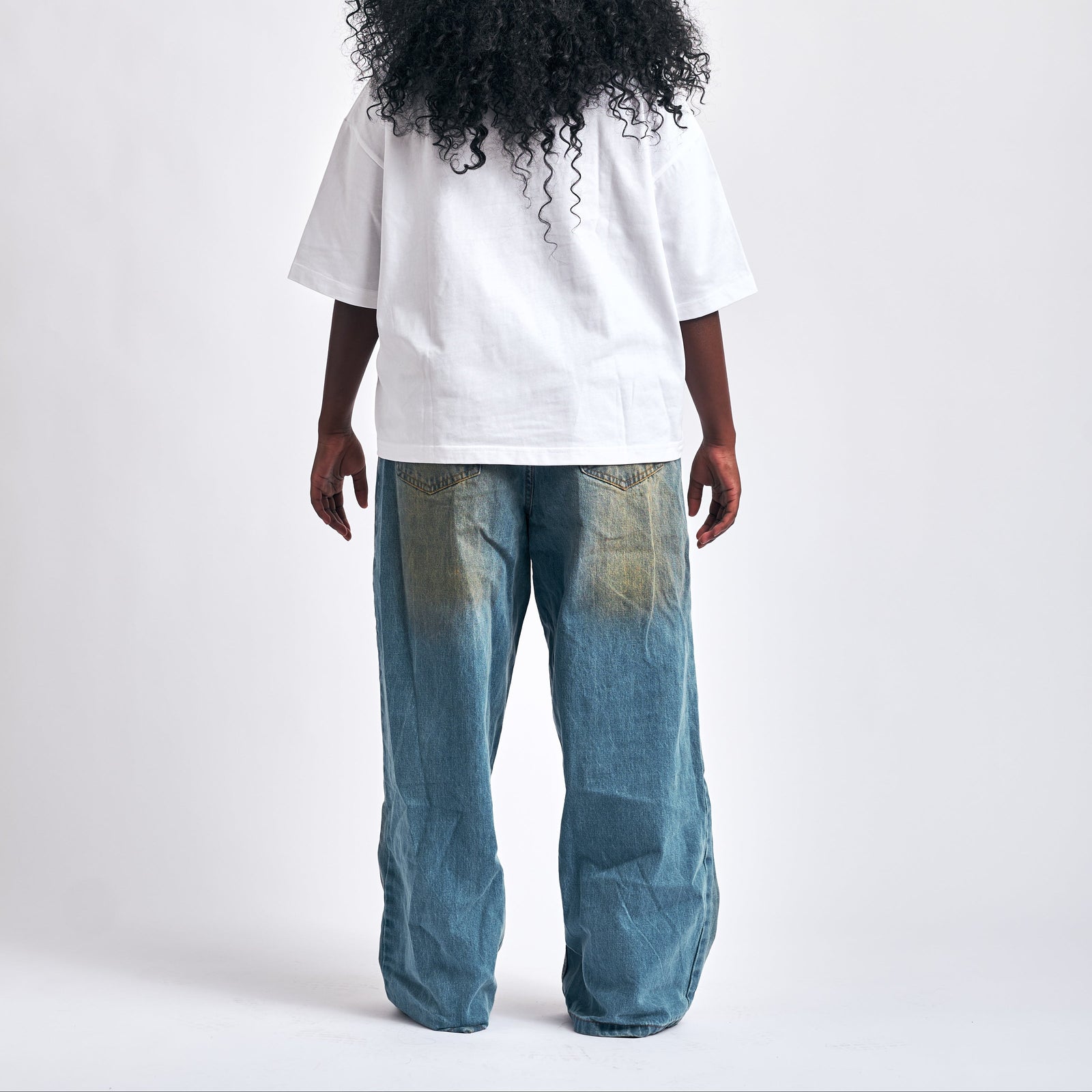 Baggy Blue Washed Denim Jeans