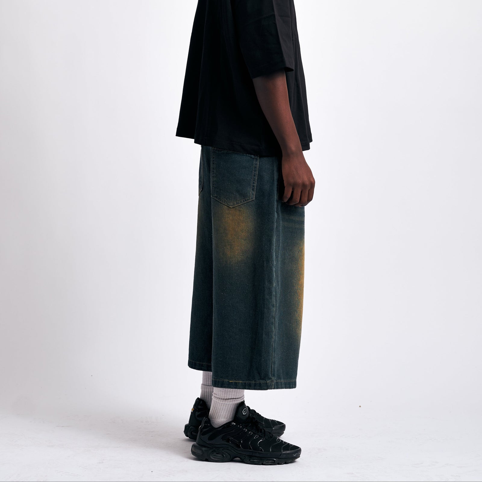 Vintage Wash Denim Shorts