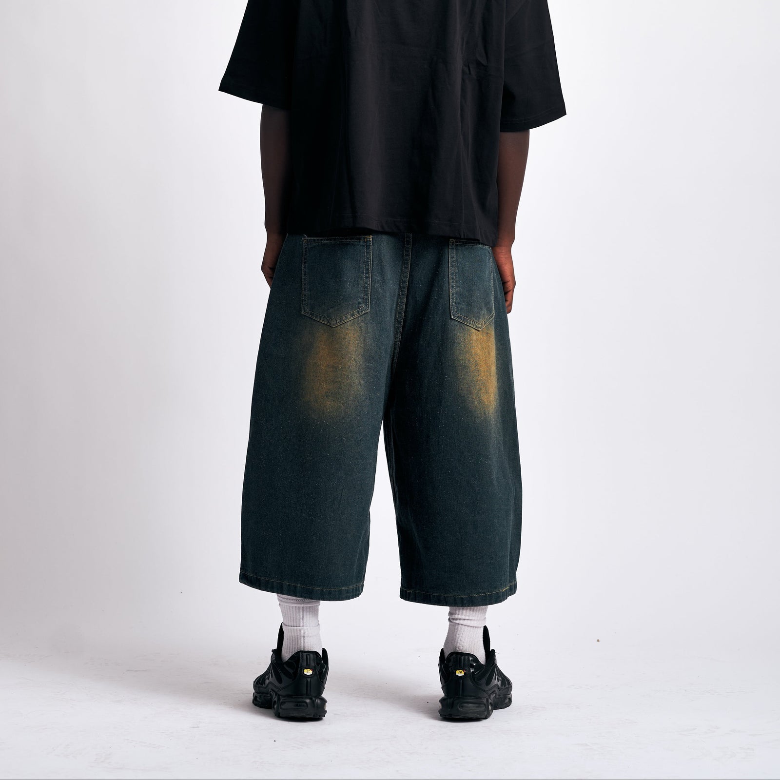 Vintage Wash Denim Shorts