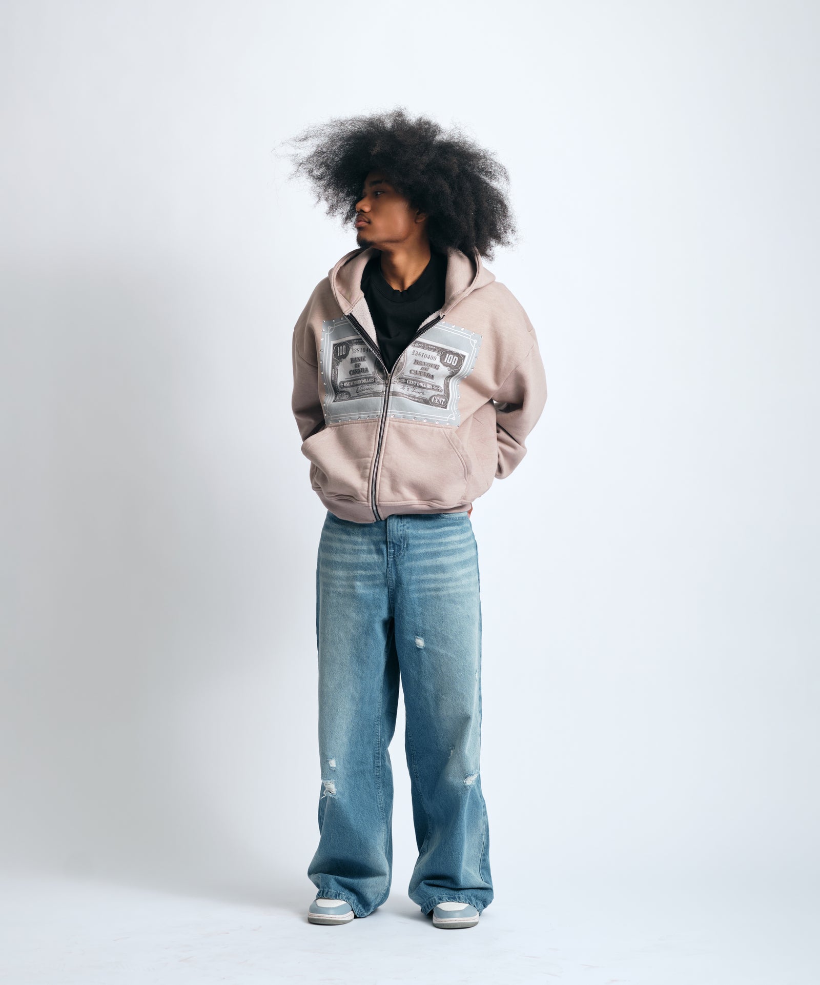 CUBBY blue washed baggy jeans