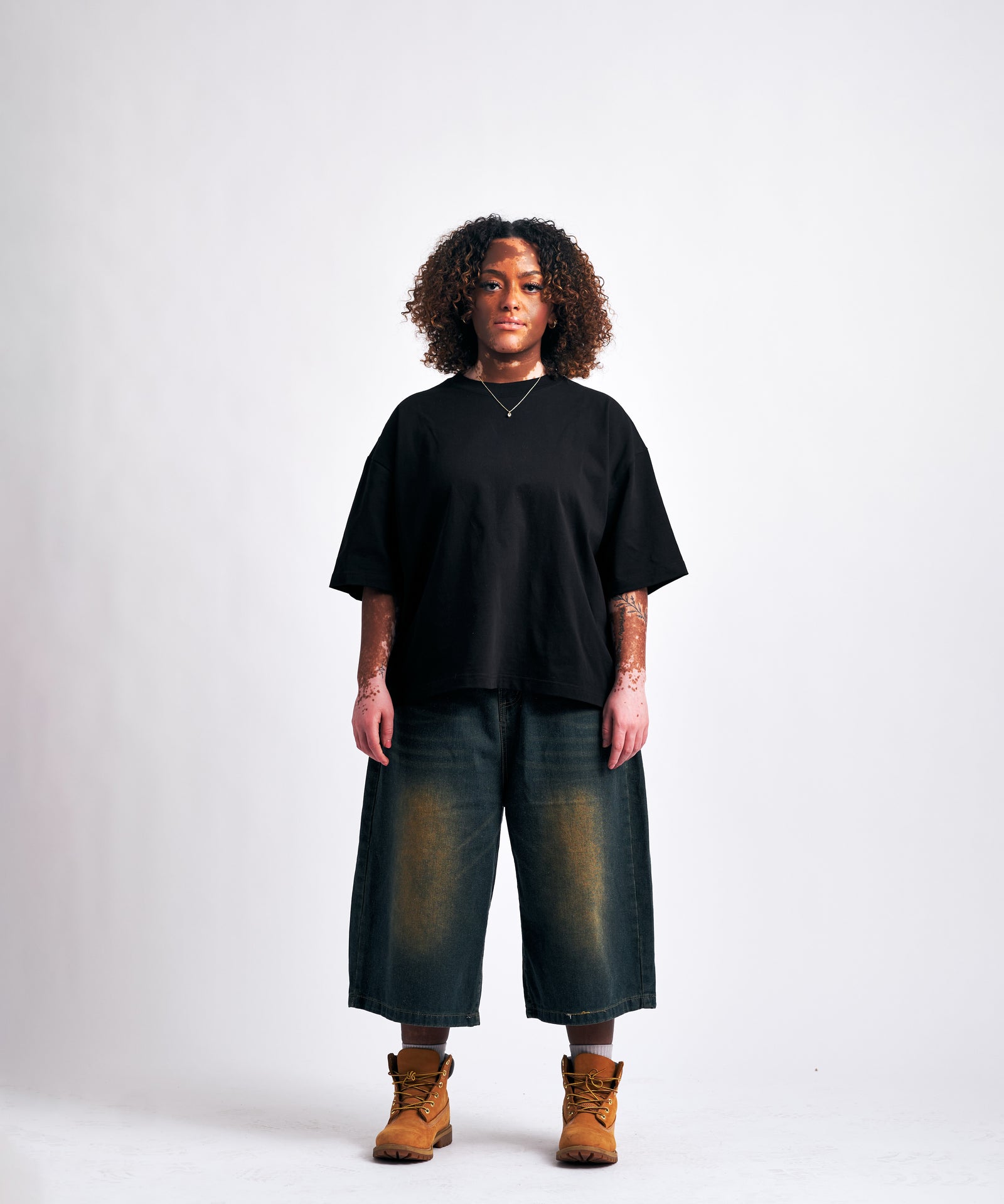 Vintage Wash Denim Shorts