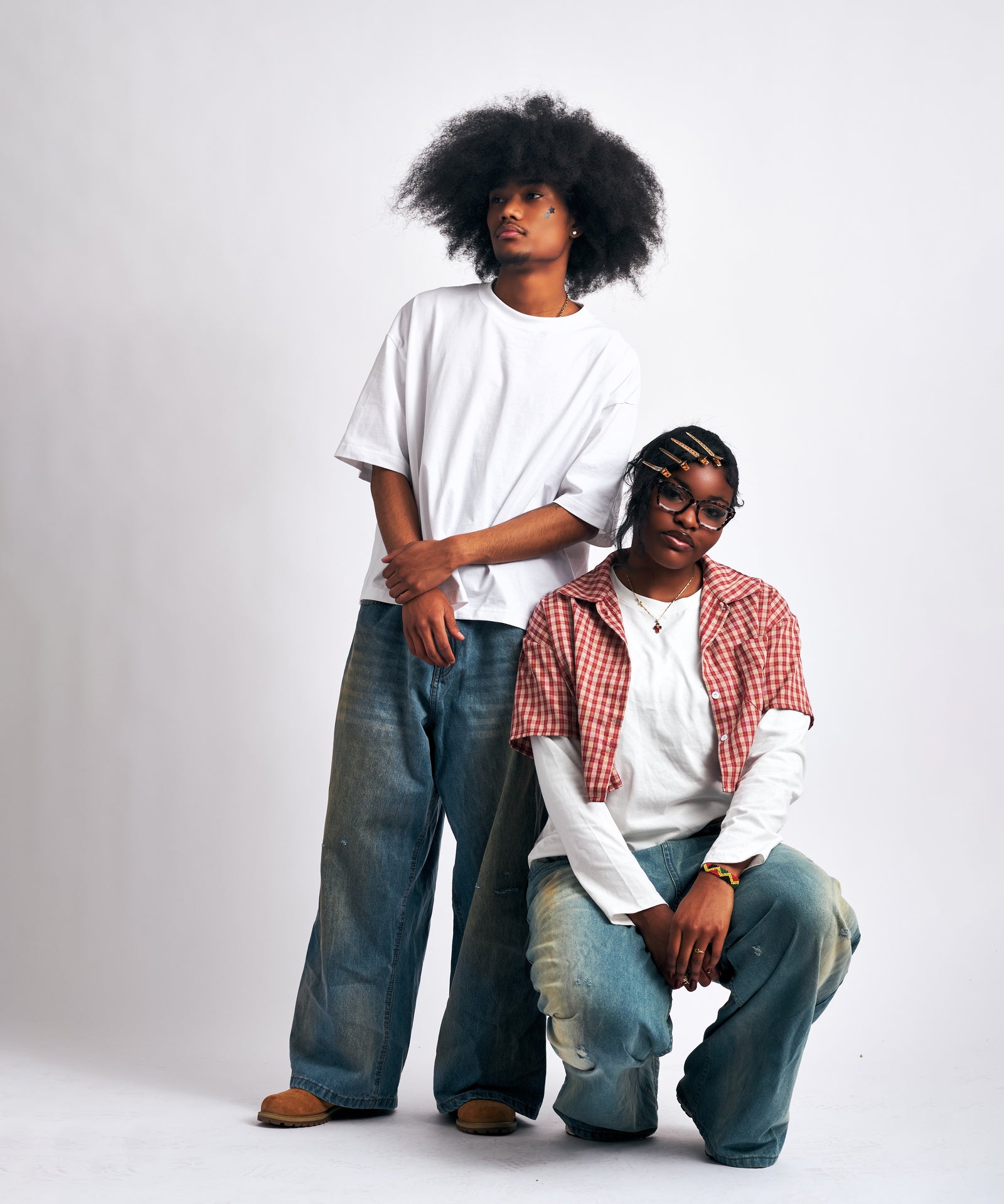 Baggy Blue Washed Denim Jeans