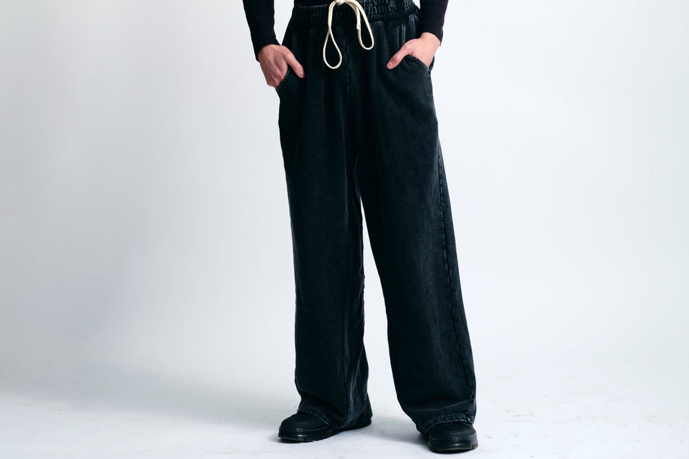 Black Drawstring Sweatpants