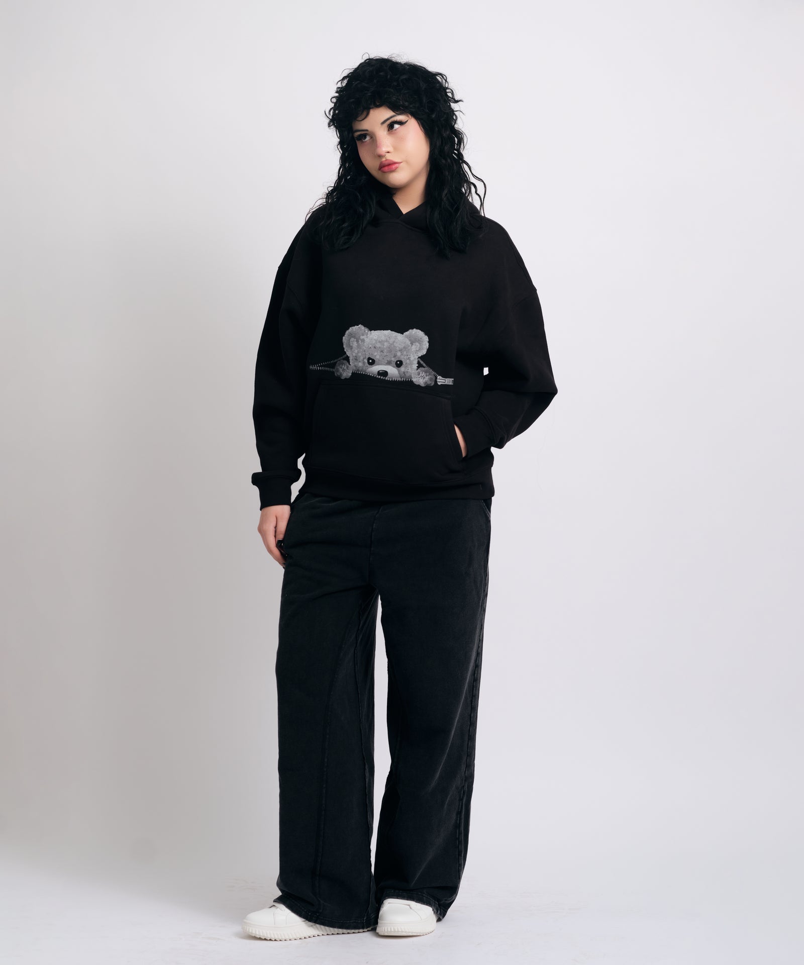 Midnight Peek Teddy hoodie